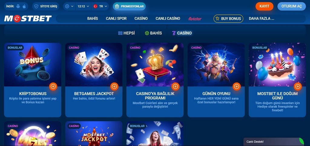Mostbet Xüsusiyyətləri