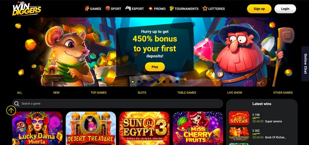 WIN DIGGERS CASINO SITE TESTIMONIAL